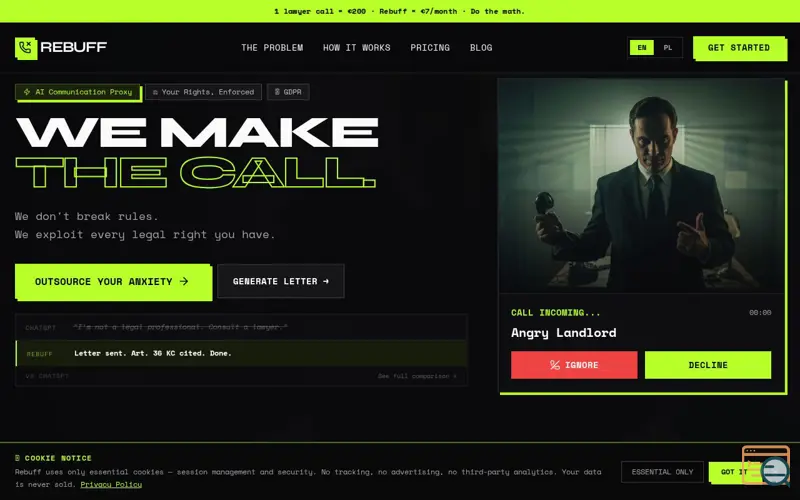 Screenshot of Rebuff
