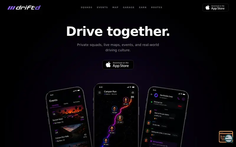 Screenshot of Driftd (iOS)