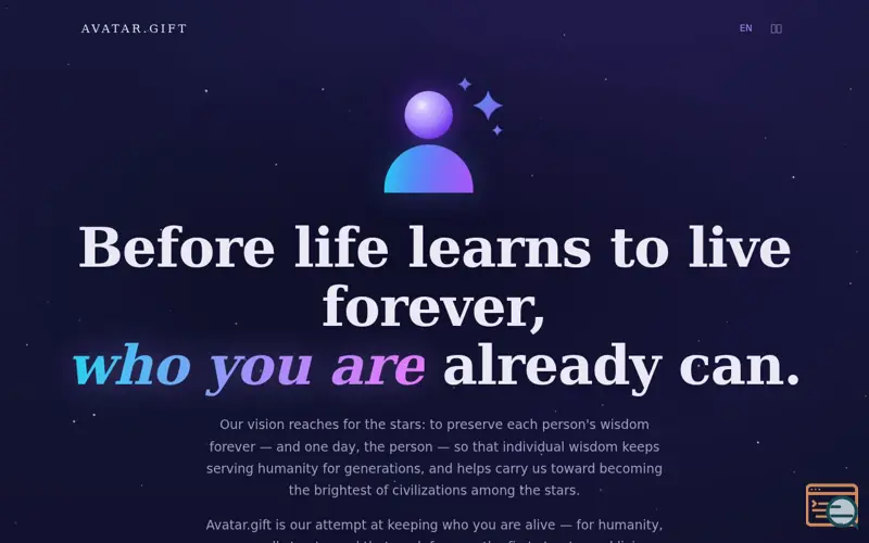 Screenshot of Avatar.gift