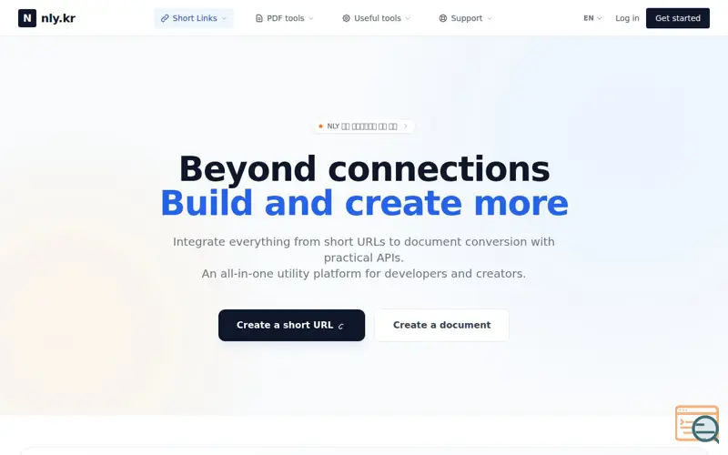 Screenshot of nly.kr
