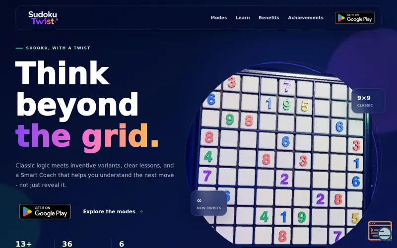 Screenshot of Sudoku Twist
