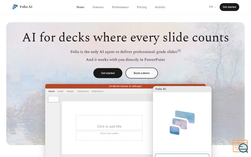 Screenshot of Folio