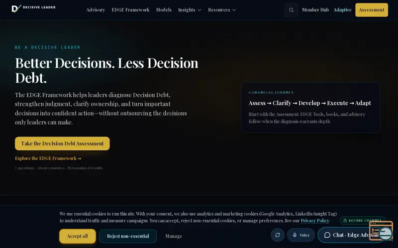 Screenshot of Decision Debt