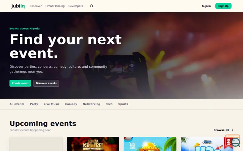 Screenshot of Jubilq