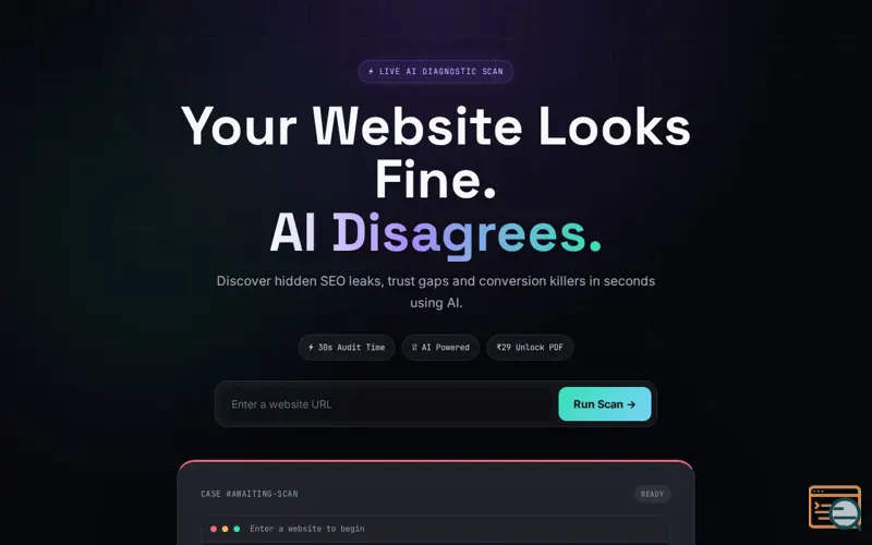 Screenshot of SiteRoast AI
