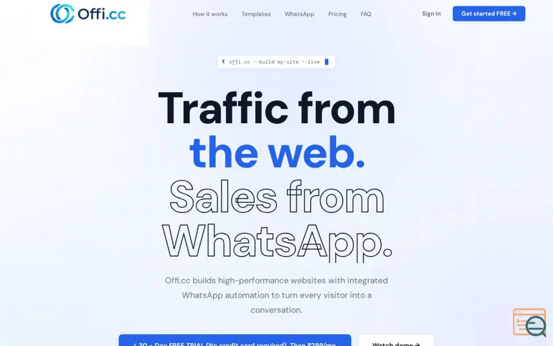 Screenshot of Offi.cc