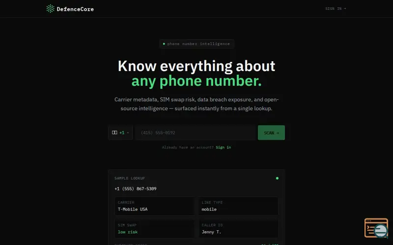 Screenshot of DefenceCore