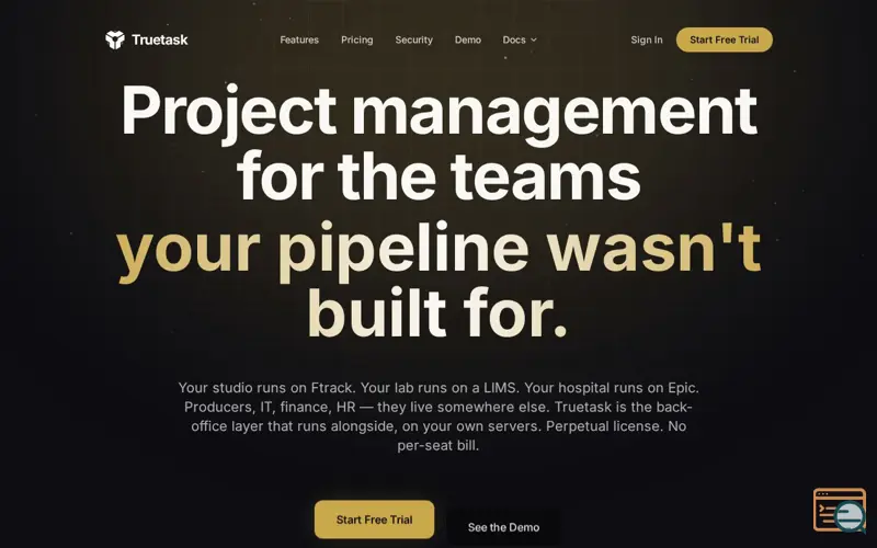 Screenshot of Truetask