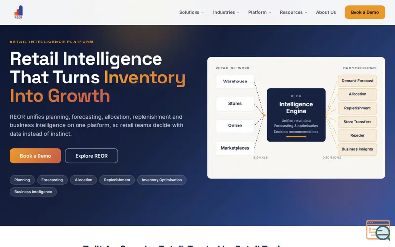Screenshot of REOR Consulting