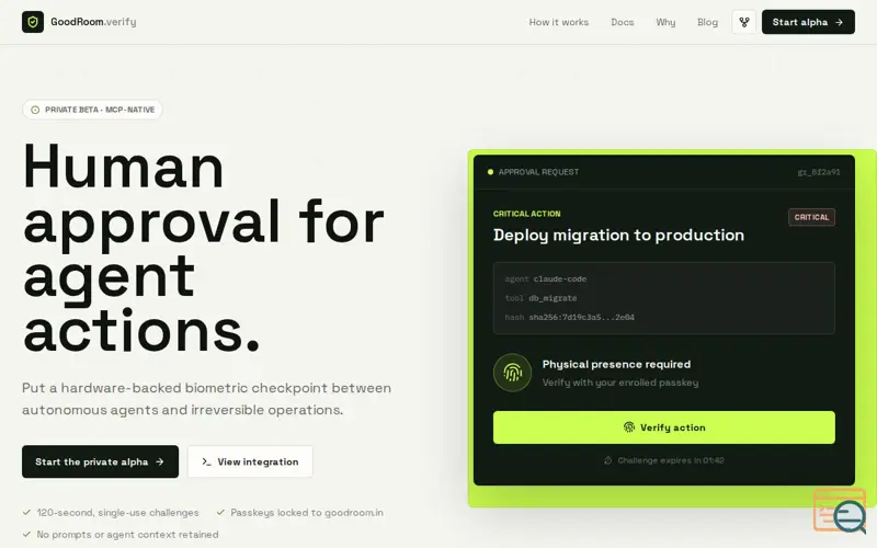 Screenshot of GoodRoom.verify