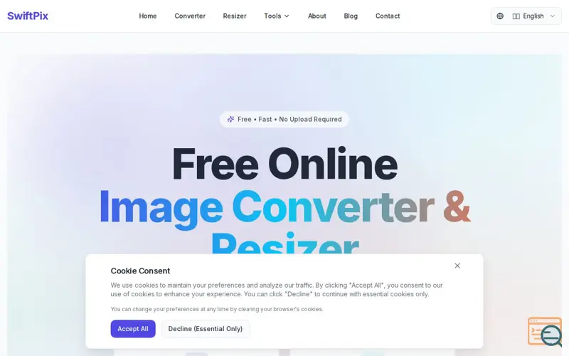Screenshot of SwiftPix