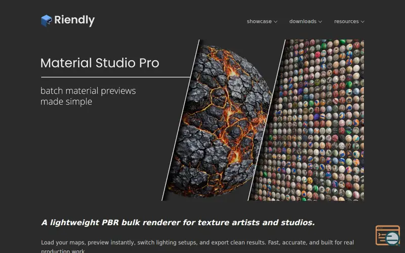 Screenshot of Riendly - Material Studio Pro