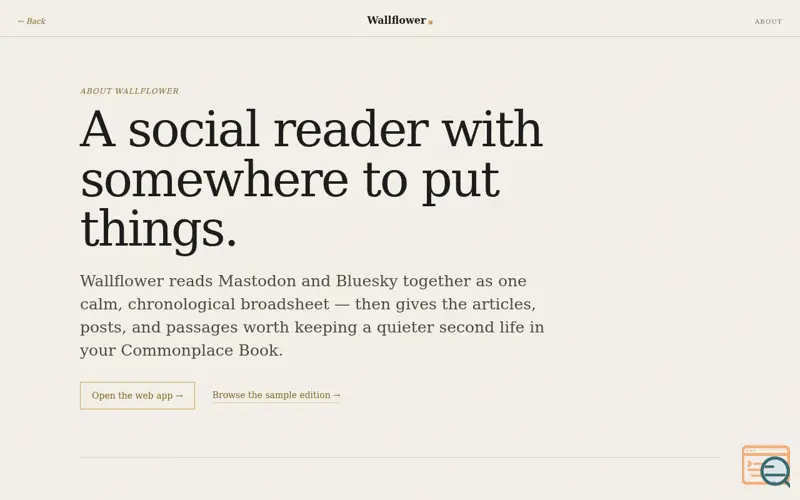 Screenshot of Wallflower