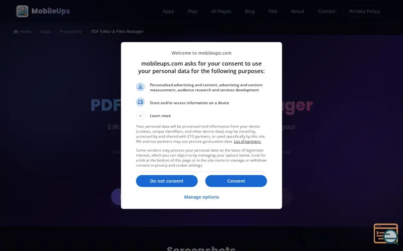 Screenshot of AnyPDF