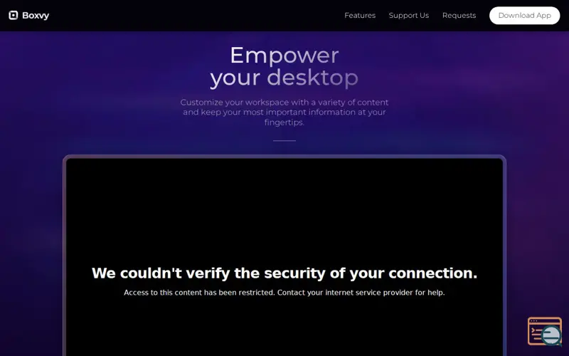 Screenshot of Boxvy