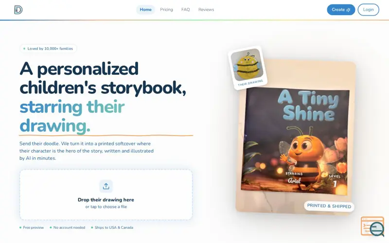 Screenshot of DoodleTale