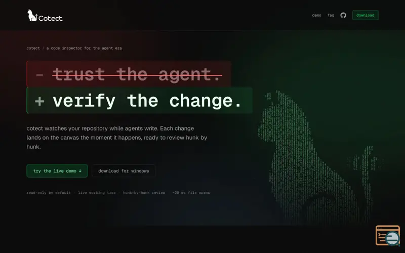 Screenshot of cotect