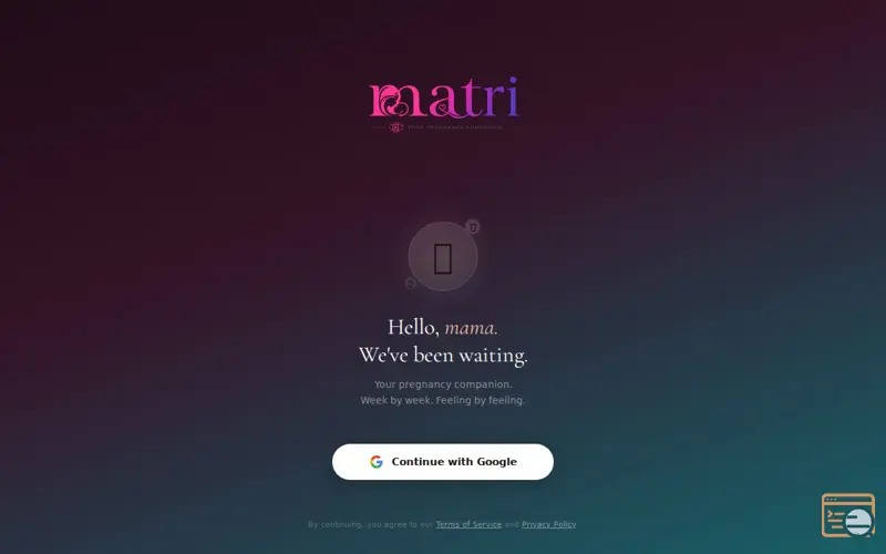 Screenshot of matri