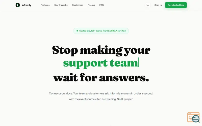 Screenshot of Informly