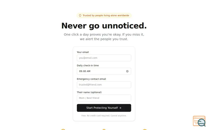 Screenshot of SafeCheck