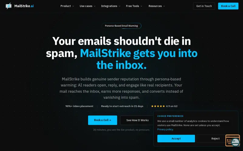 Screenshot of MailStrike