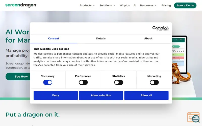 Screenshot of Screendragon