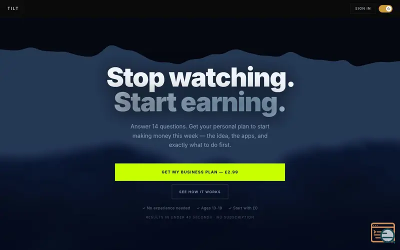 Screenshot of TILT AI