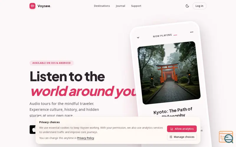 Screenshot of Voysee