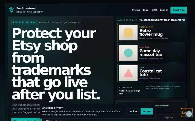 Screenshot of ZenStorefront