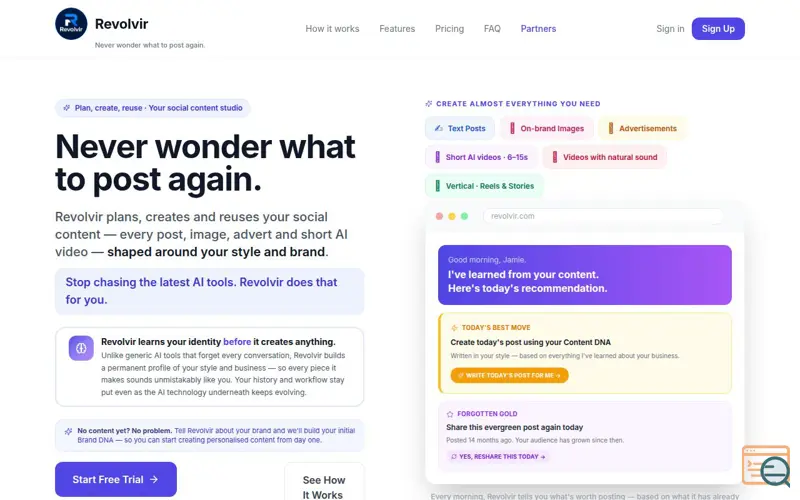 Screenshot of Create, recycle & reuse content
