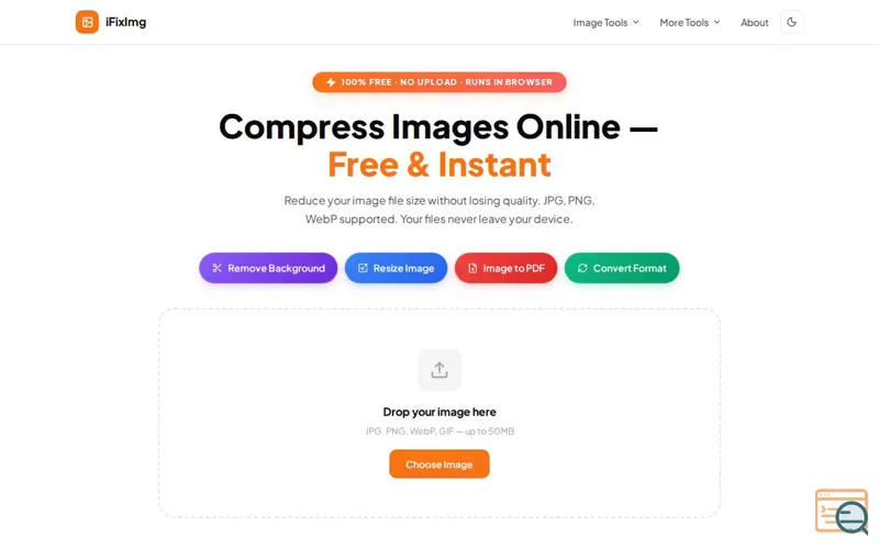 Screenshot of iFixImg — Fast & Secure Image Suite
