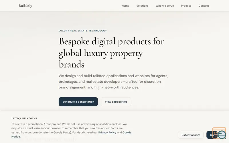 Screenshot of Buildesly - Site OS - Web App