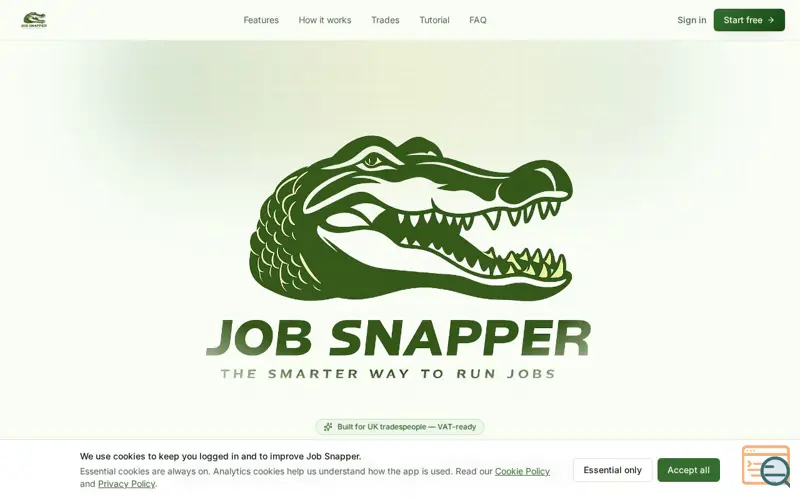 Screenshot of Job Snapper