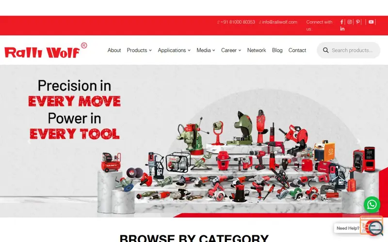 Screenshot of Ralli Wolf, a launch using Bing Webmaster