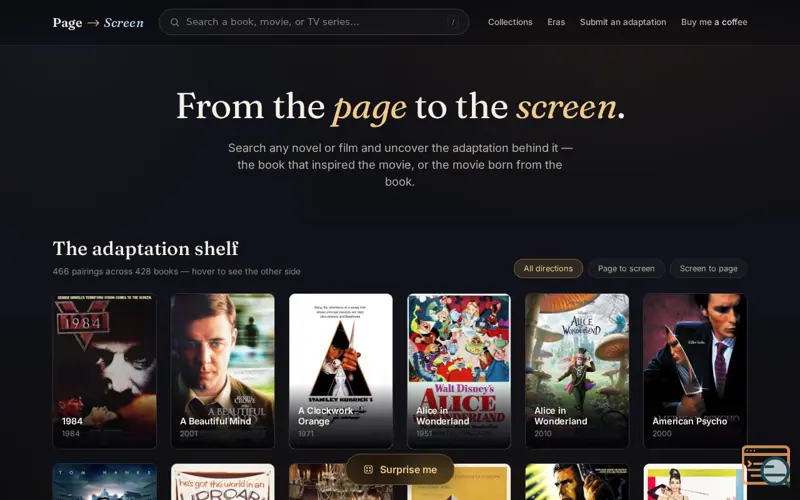 Screenshot of Page to Screen