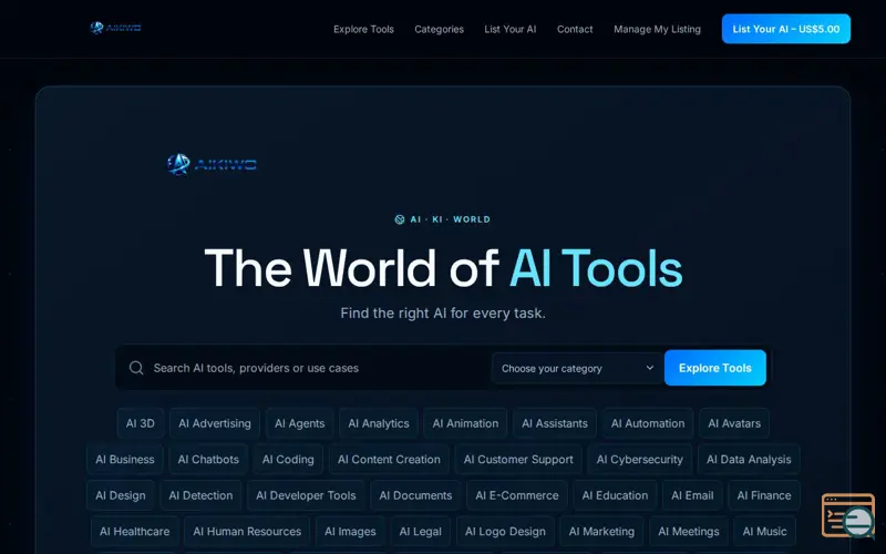 Screenshot of aikiwo.com