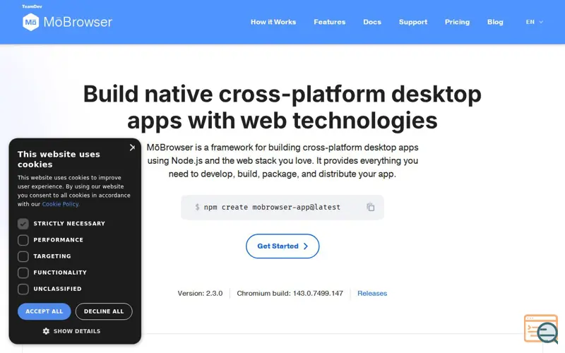 Screenshot of Teamdev, a launch using Woopra