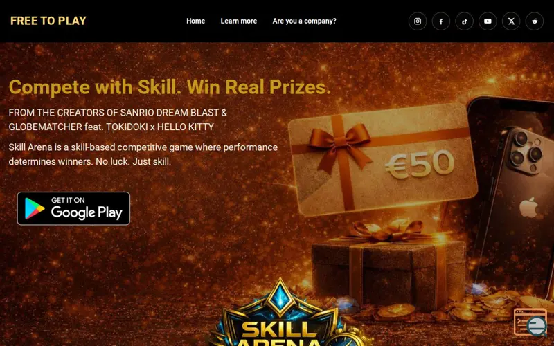Screenshot of Skill Arena Game