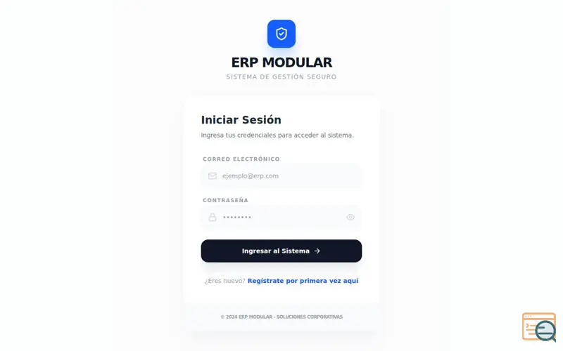 Screenshot of Sistema ERP , a launch using MailUp