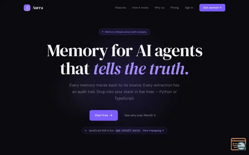 Screenshot of Aurra