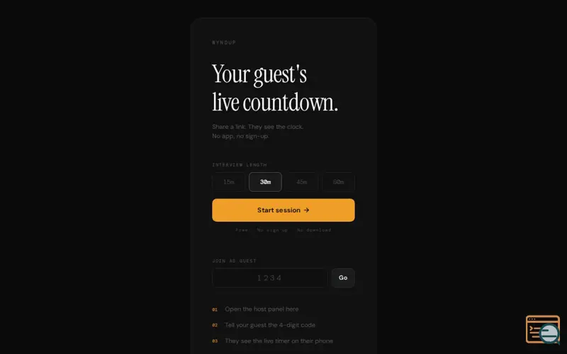 Screenshot of Wyndup