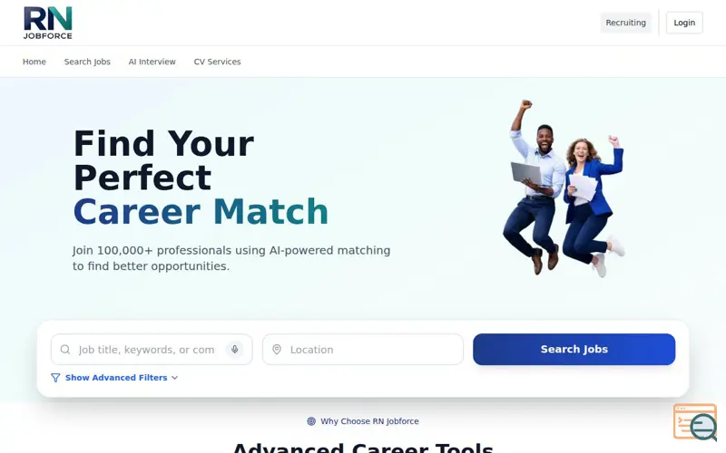 Screenshot of RN JOBFORCE