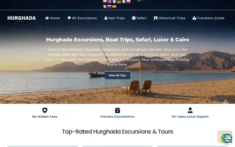 Screenshot of hurghada secrets