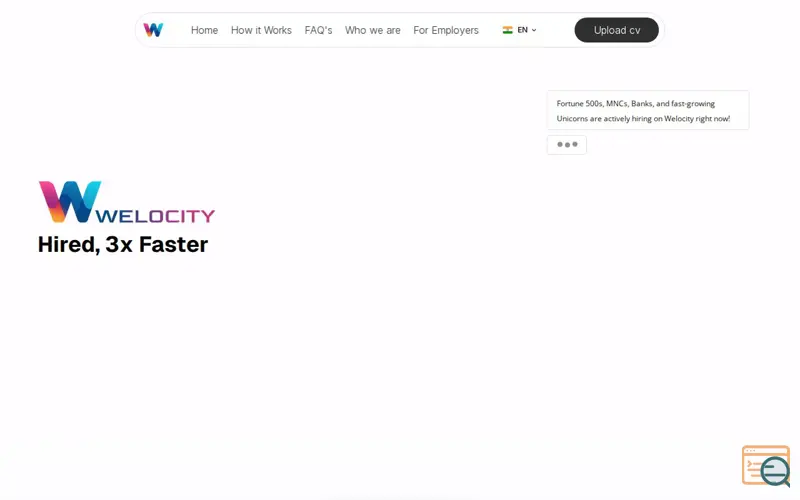 Screenshot of Welocity.ai, a launch using Mistral AI