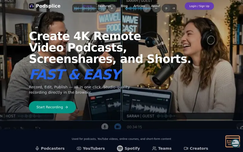 Screenshot of Podsplice