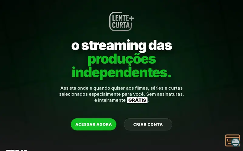 Screenshot of Lente Curta+