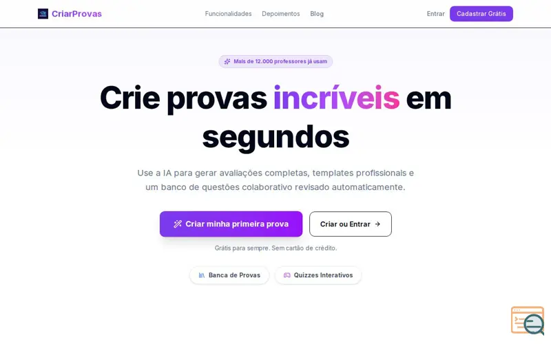Screenshot of CriarProvas -  Activity Editor