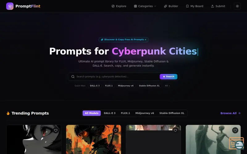 Screenshot of PromptFlint