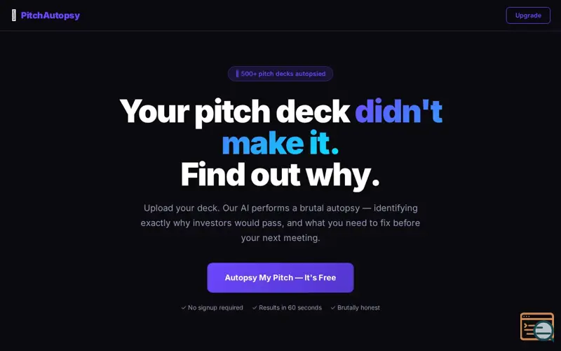 Screenshot of PitchAutopsy