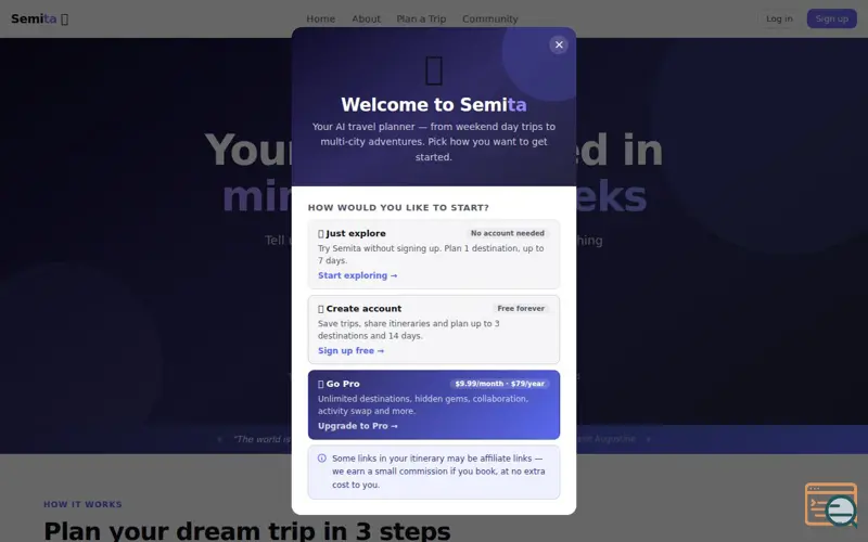 Screenshot of Semita